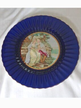 Vintage Royal Victoria Wade England Pottery Decorative Plate